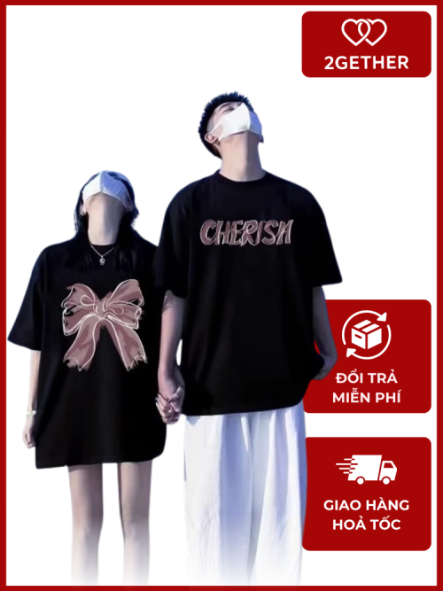 Áo Thun Đôi Unisex 100% Cotton – Cổ Tròn, Form Rộng